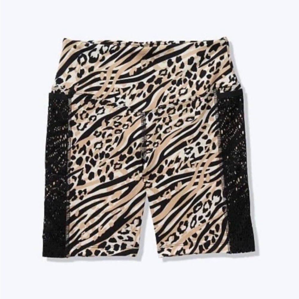 Animal print bike shorts